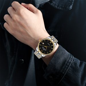Automatic Stainless Steel Watch for Men Luxury Design Durable Elegant